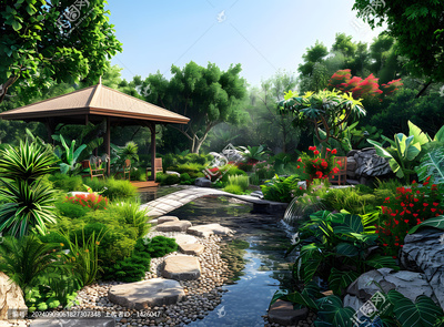 园林景观设计效果图下载 素材选择与设计应用指南